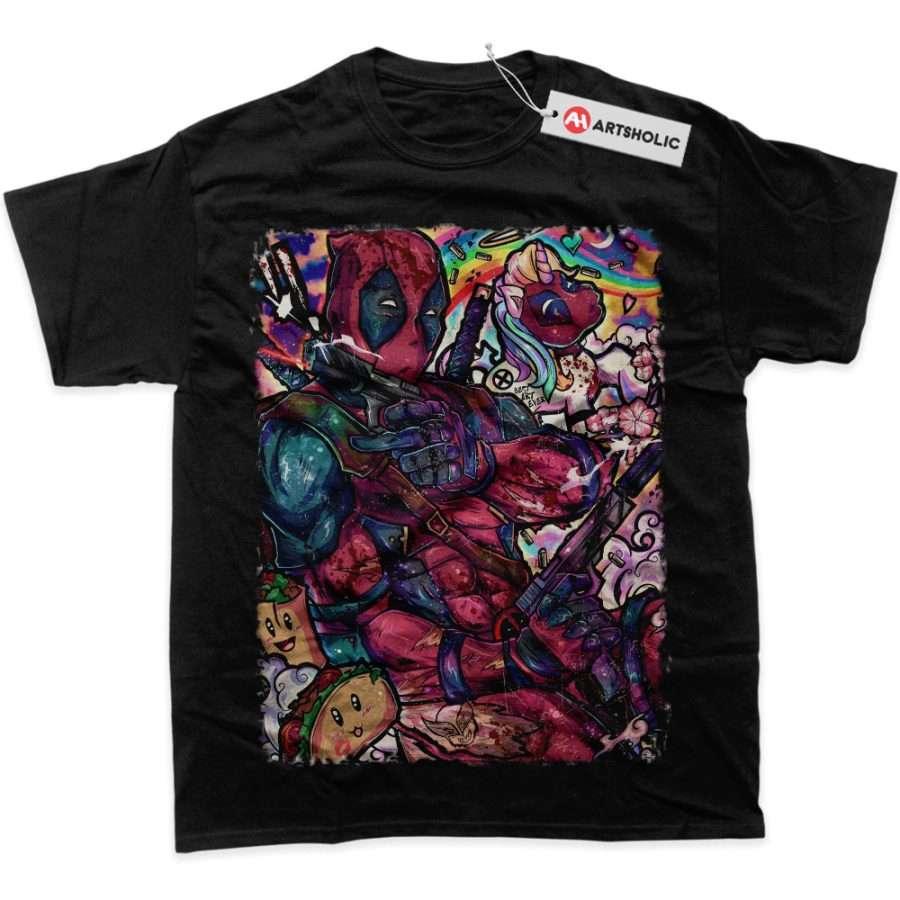 Alternative view of Deadpool Shirt, Marvel Comics Shirt, Graphic Tee