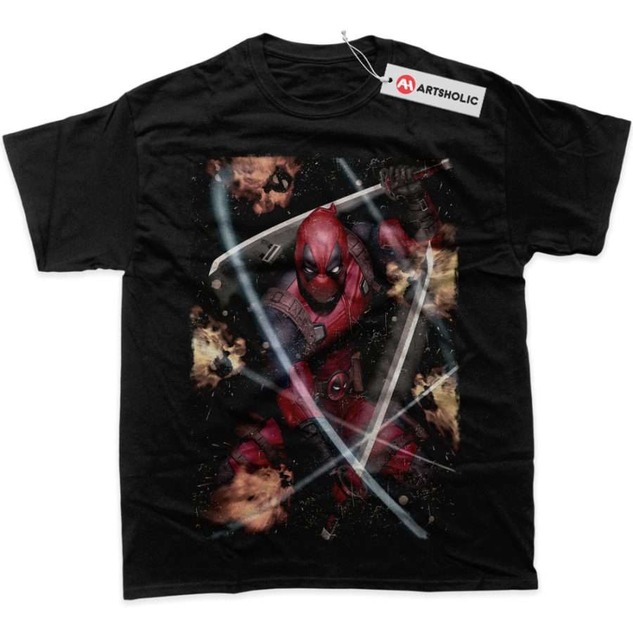 Alternative view of Deadpool Shirt, Marvel Comics Shirt, Graphic Tee
