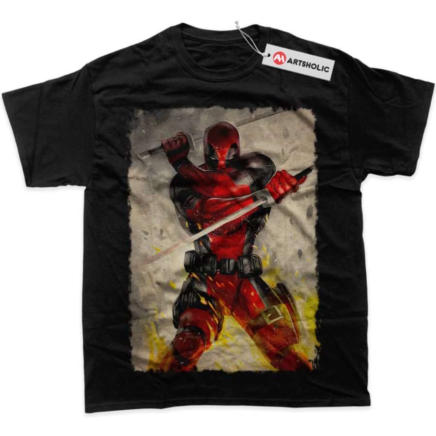 Alternative view of Deadpool Shirt, Marvel Comics Shirt, Graphic Tee
