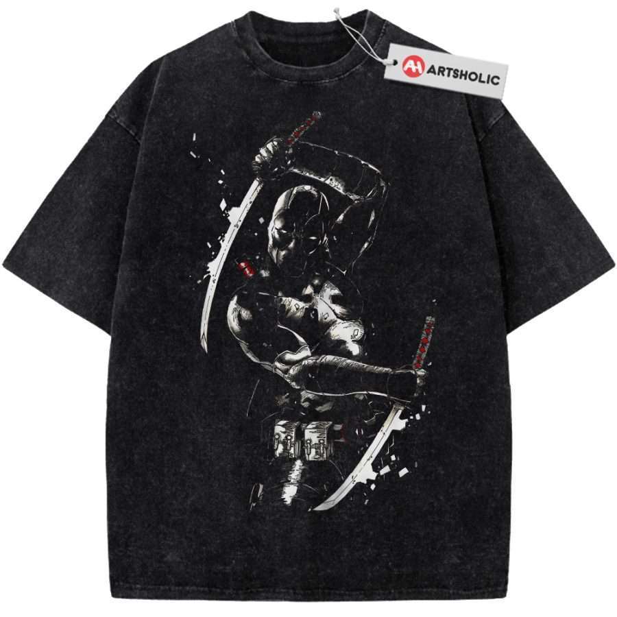 Alternative view of Deadpool Shirt, Marvel Comics Shirt, Vintage T-Shirt