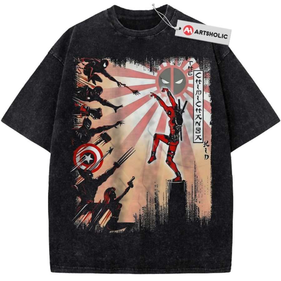 Alternative view of Deadpool Shirt, Marvel Comics Shirt, Vintage T-Shirt
