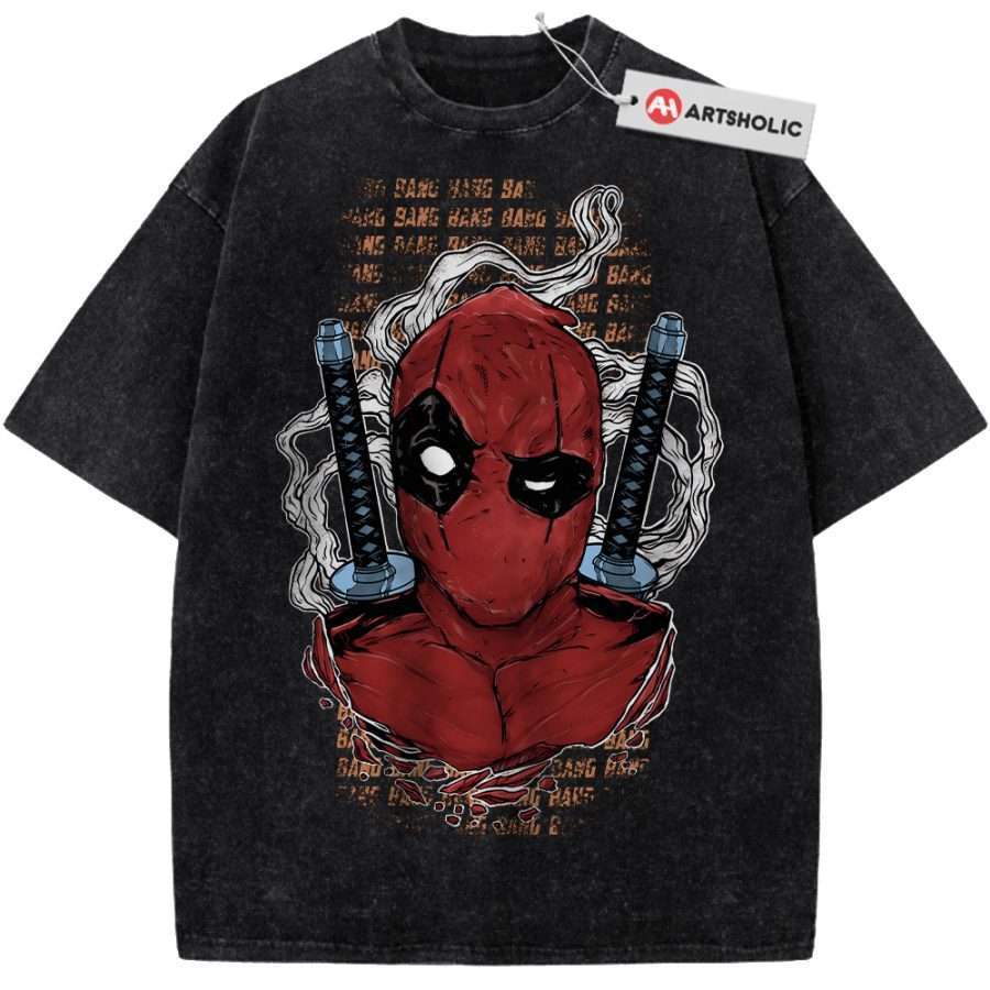 Alternative view of Deadpool Shirt, Marvel Comics Shirt, Vintage T-Shirt