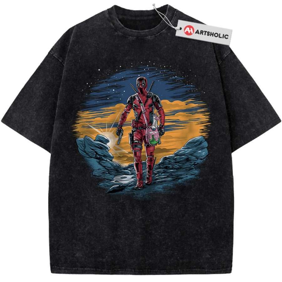 Alternative view of Deadpool Shirt, Marvel Comics Shirt, Vintage T-Shirt
