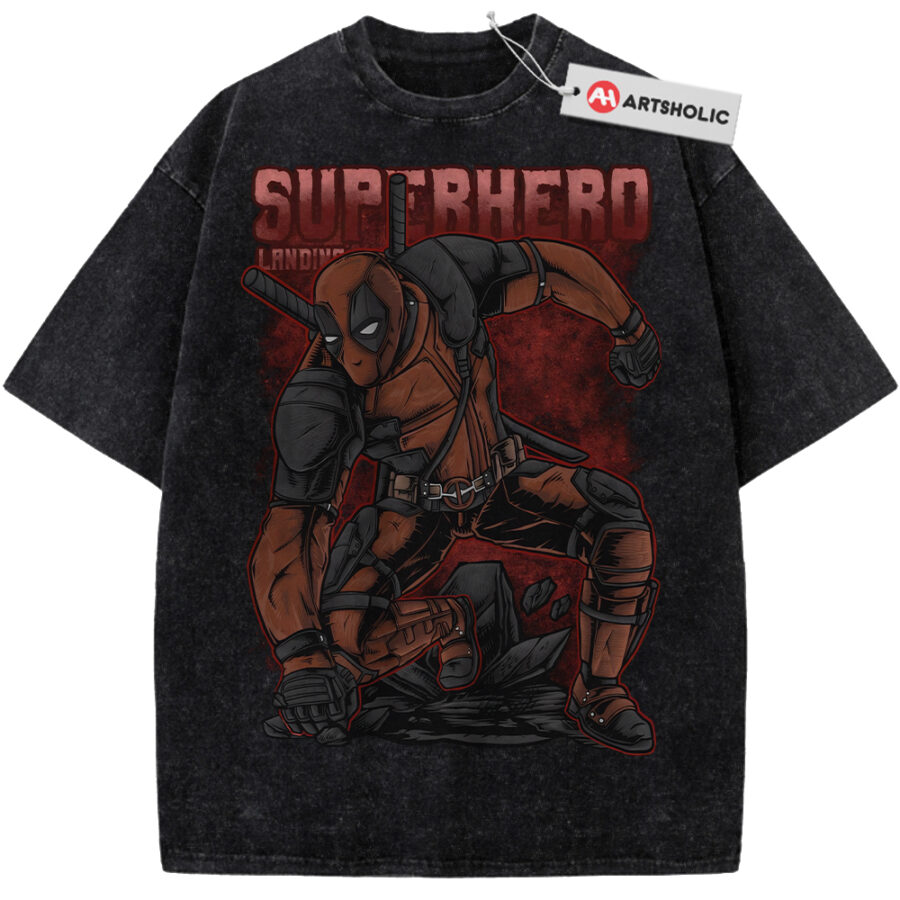 Alternative view of Deadpool Shirt, Marvel Comics Shirt, Vintage T-Shirt