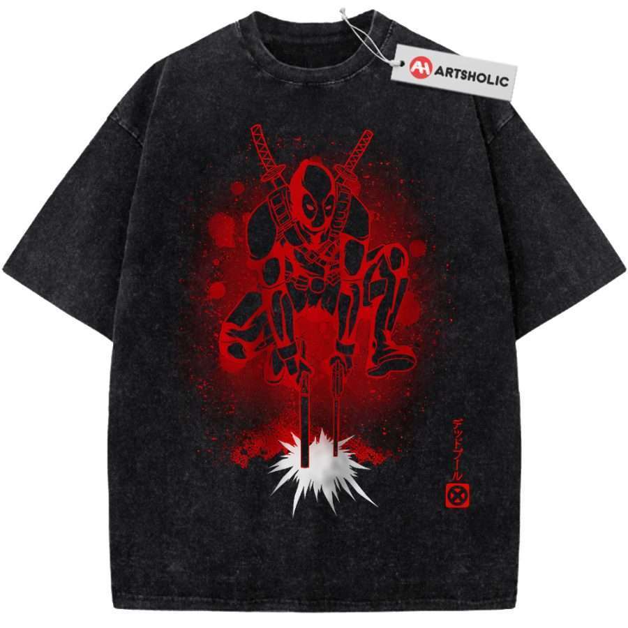 Alternative view of Deadpool Shirt, Marvel Comics Shirt, Vintage T-Shirt