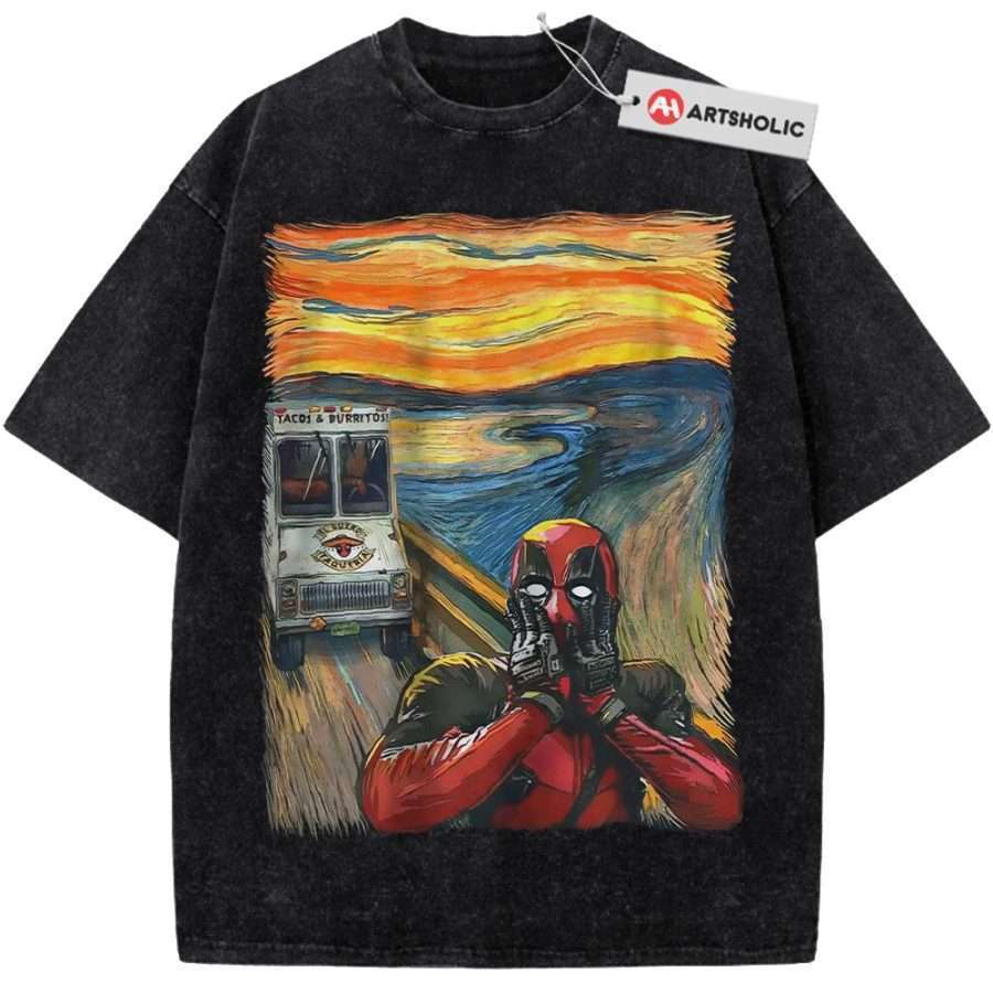 Alternative view of Deadpool Shirt, Marvel Comics Shirt, Vintage T-Shirt