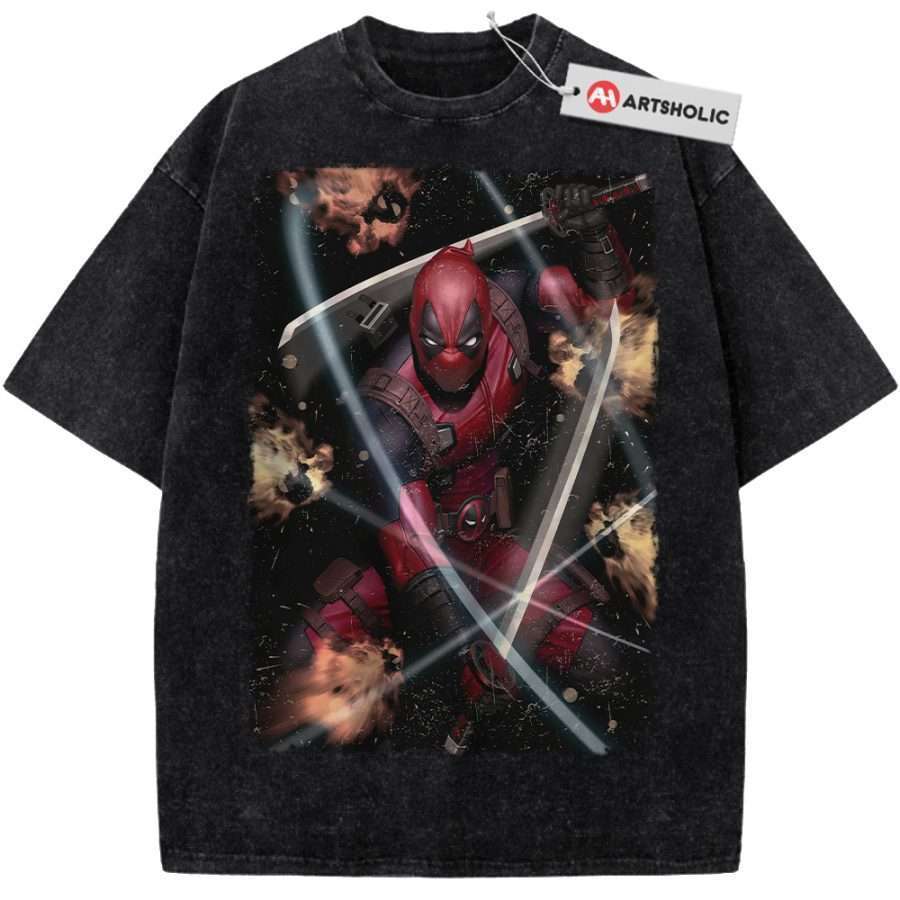 Alternative view of Deadpool Shirt, Marvel Comics Shirt, Vintage Tee