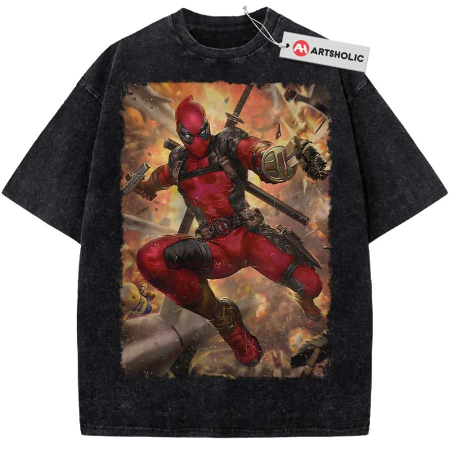 Alternative view of Deadpool Shirt, Marvel Comics Shirt, Vintage Tee