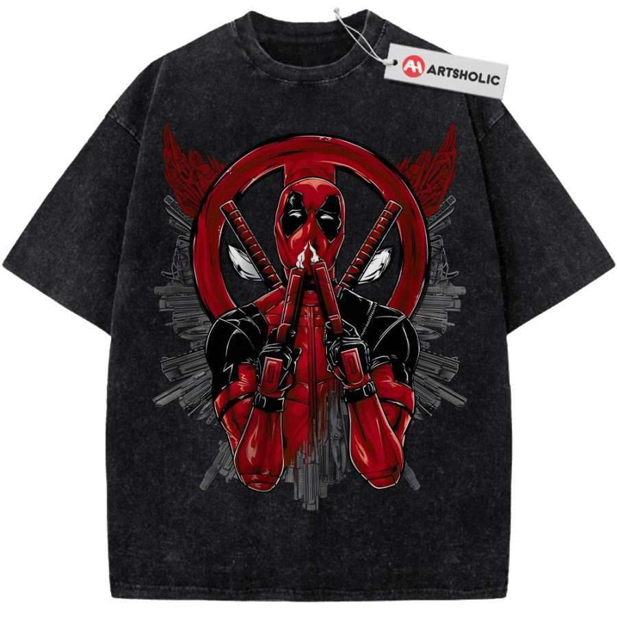 Alternative view of Deadpool Shirt, Marvel Comics Shirt, Vintage Tee
