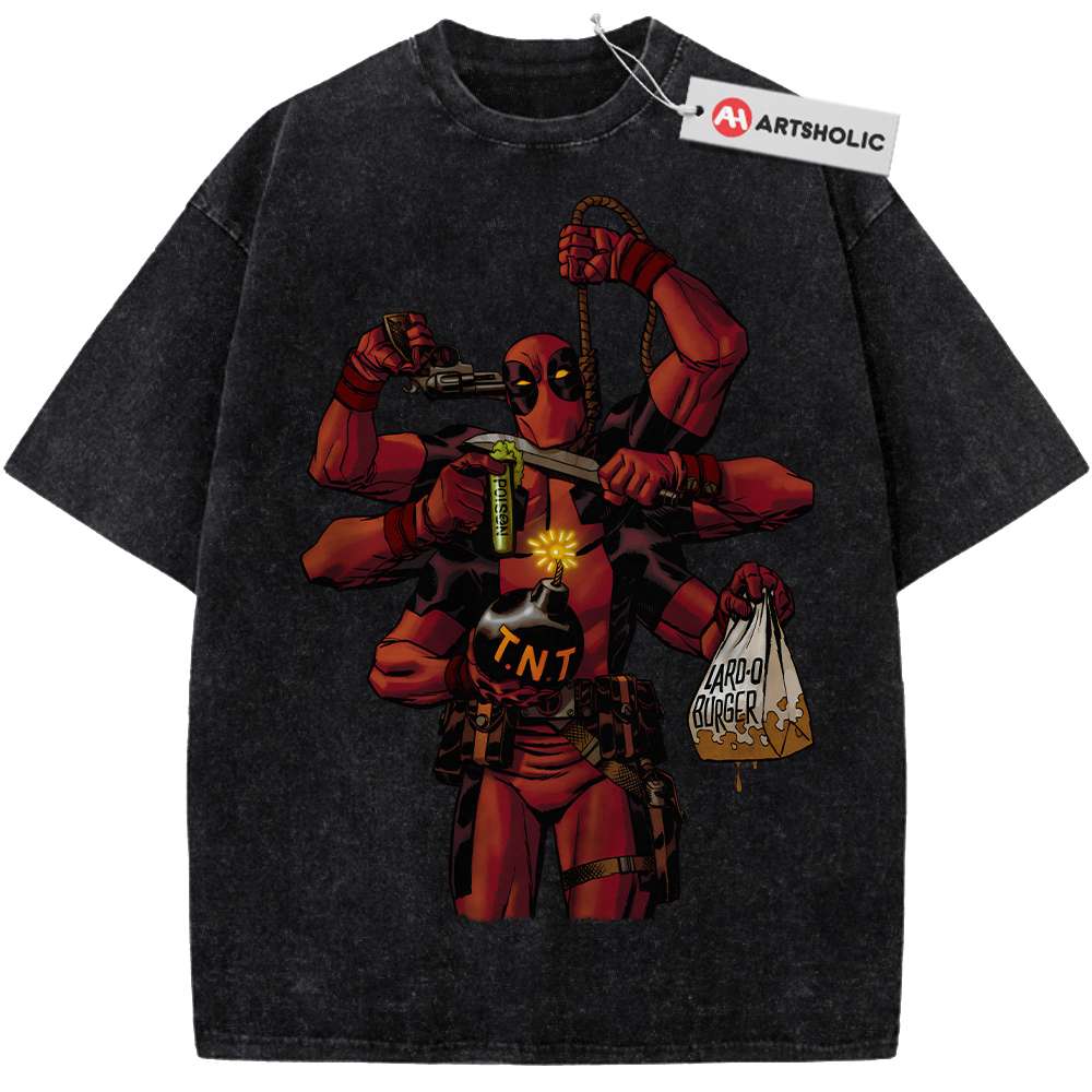 Alternative view of Deadpool Shirt, Marvel Comics Shirt, Vintage Tee