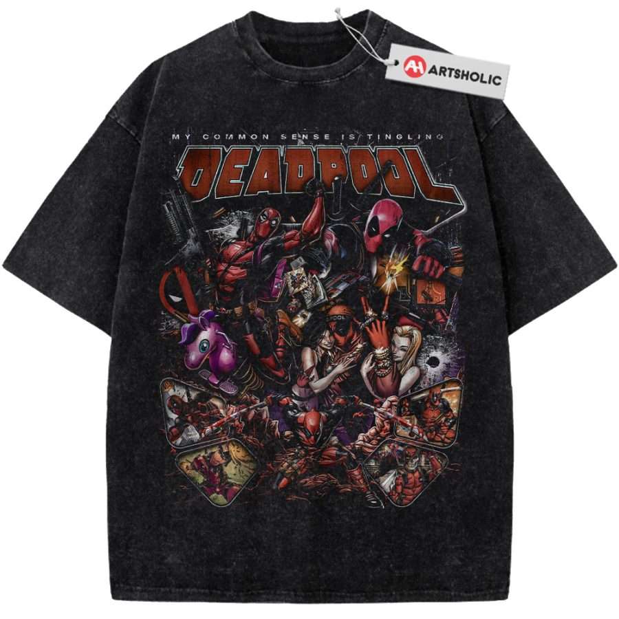 Alternative view of Deadpool Shirt, Marvel Comics Shirt, Vintage Tee