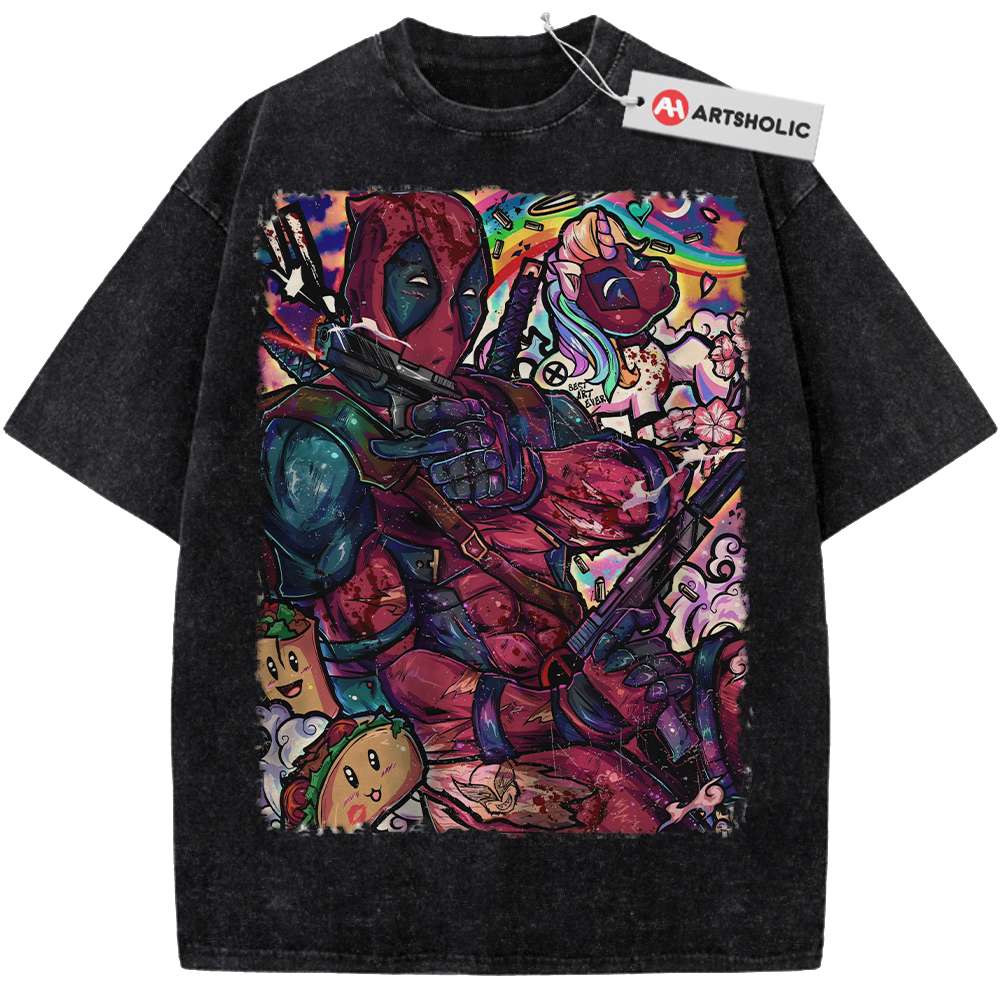 Alternative view of Deadpool Shirt, Marvel Comics Shirt, Vintage Tee