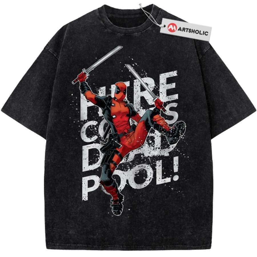 Alternative view of Deadpool Shirt, Marvel Comics Shirt, Vintage Tee