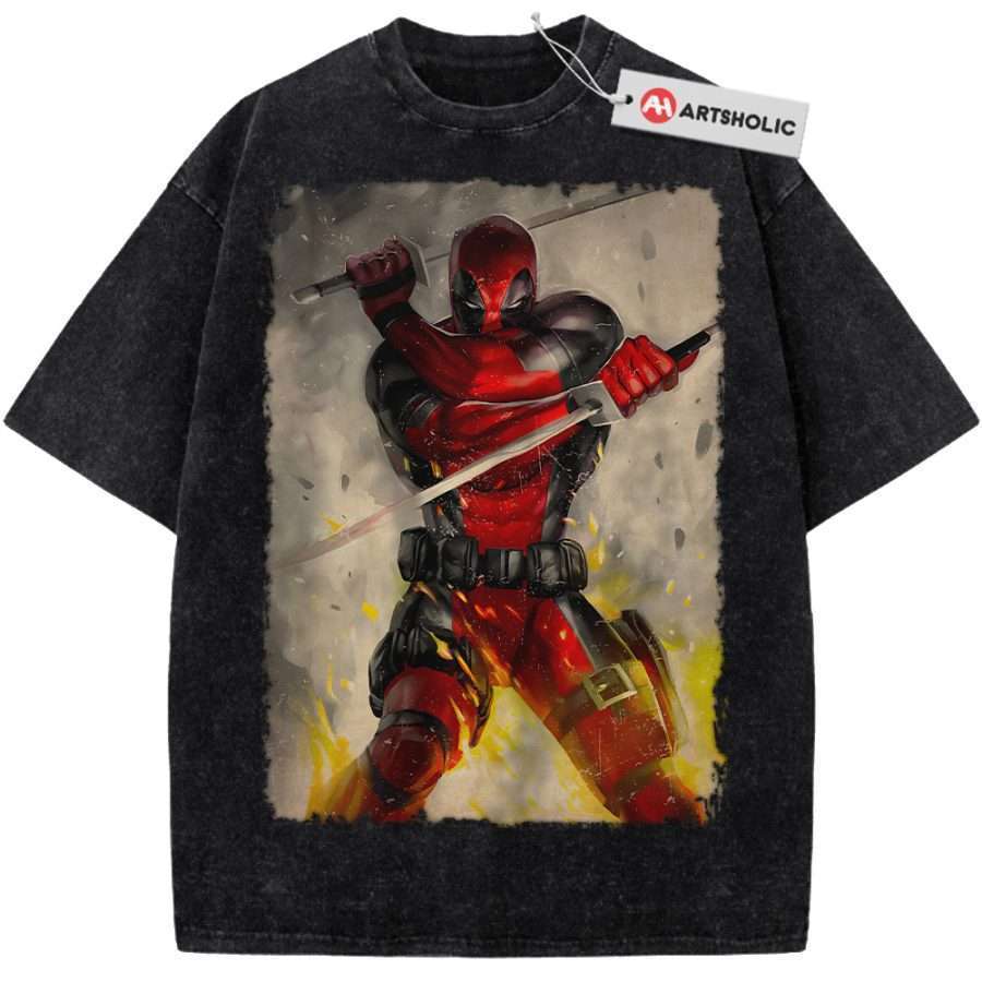 Alternative view of Deadpool Shirt, Marvel Comics Shirt, Vintage Tee