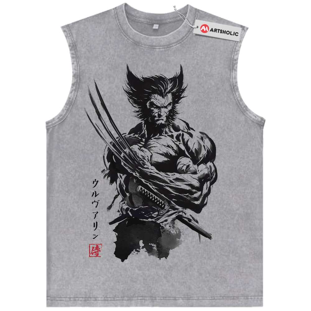 Alternative view of Deadpool Tank Top, Marvel Comics Tank Top, Vintage Tank Top