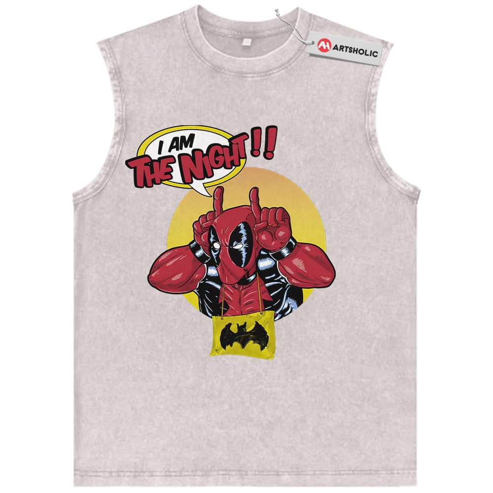 Alternative view of Deadpool Tank Top, Marvel Comics Tank Top, Vintage Tank Top