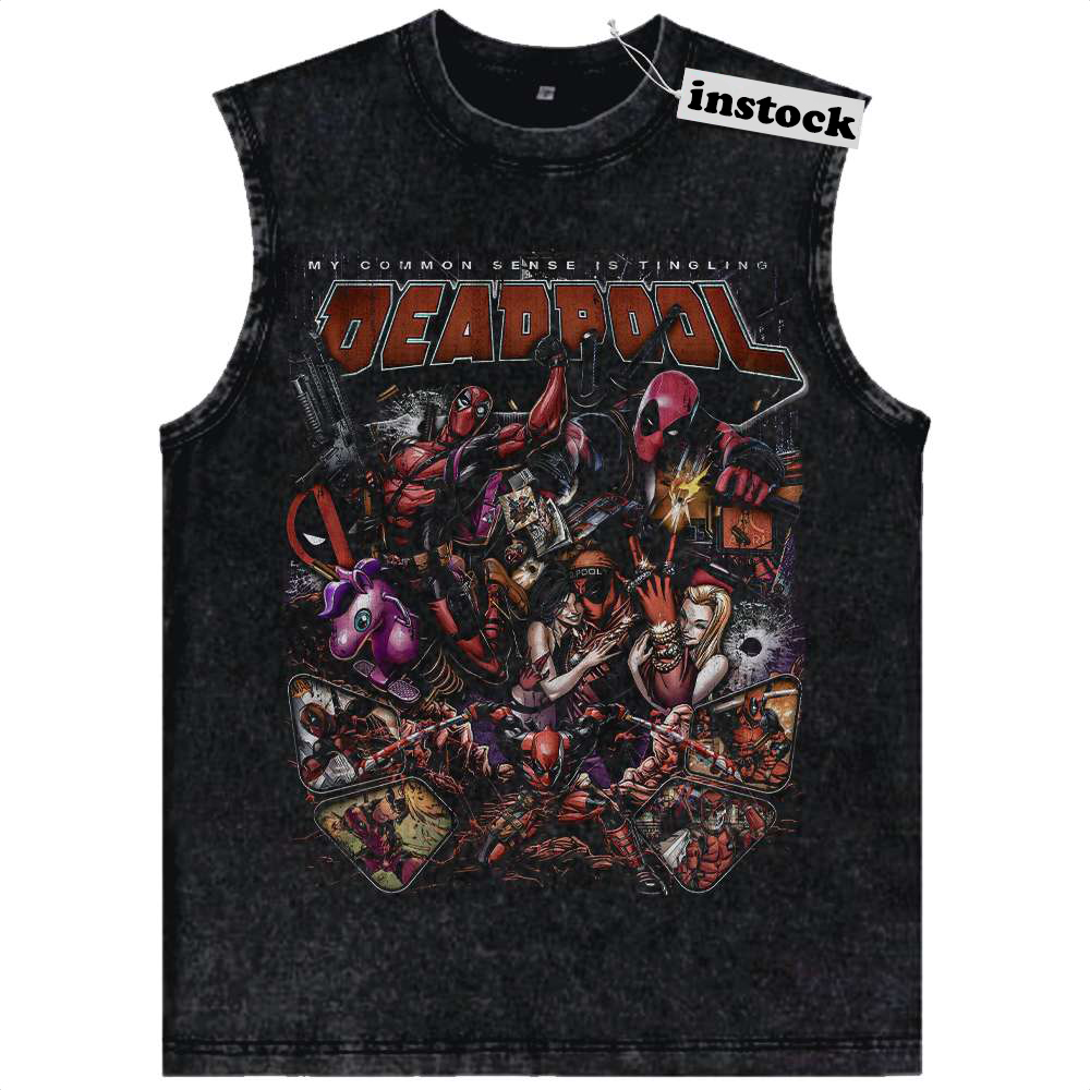 Deadpool Tank Top, Marvel Comics Tank Top, Vintage Tank Top