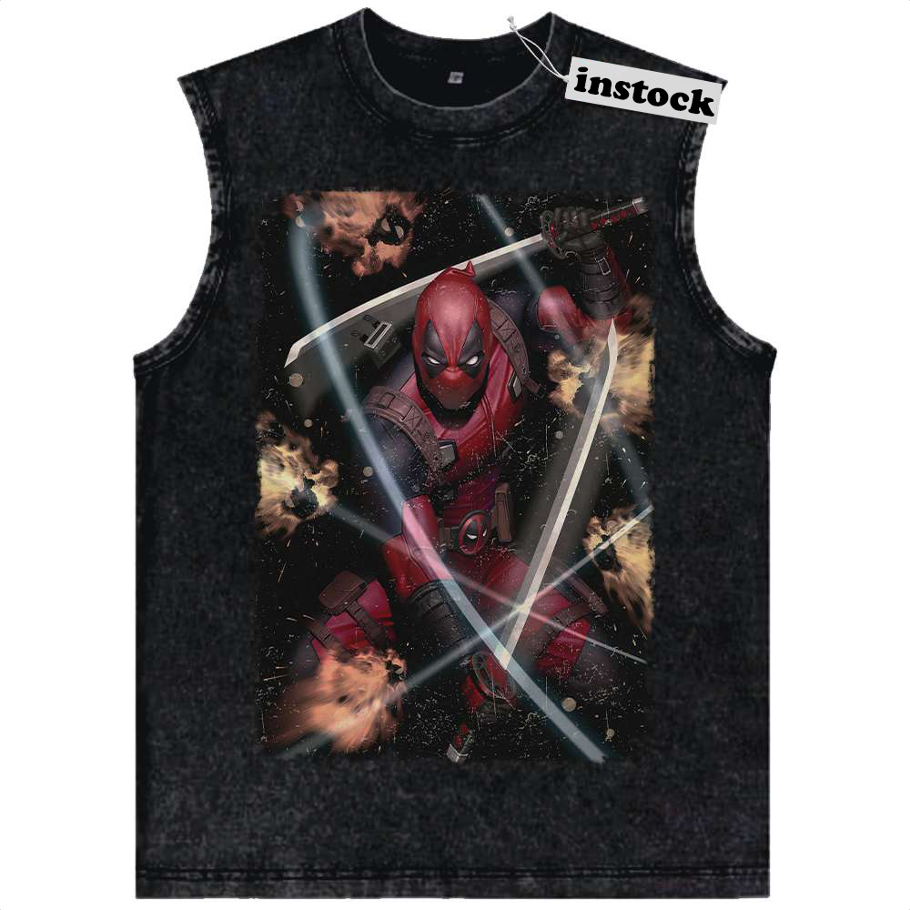 Deadpool Tank Top, Marvel Comics Tank Top, Vintage Tank Top
