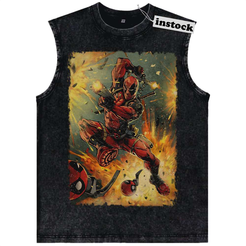 Deadpool Tank Top, Marvel Comics Tank Top, Vintage Tank Top