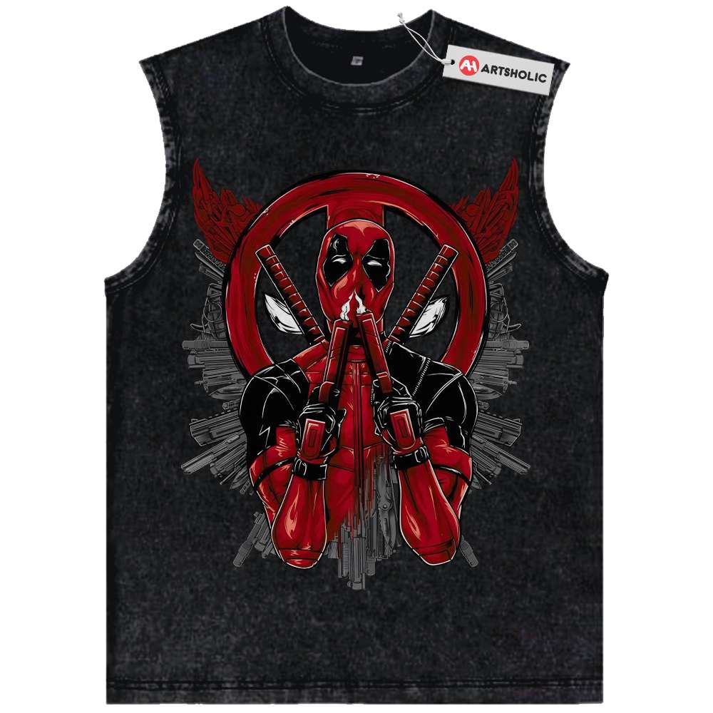 Deadpool Tank Top, Marvel Comics Tank Top, Vintage Tank Top