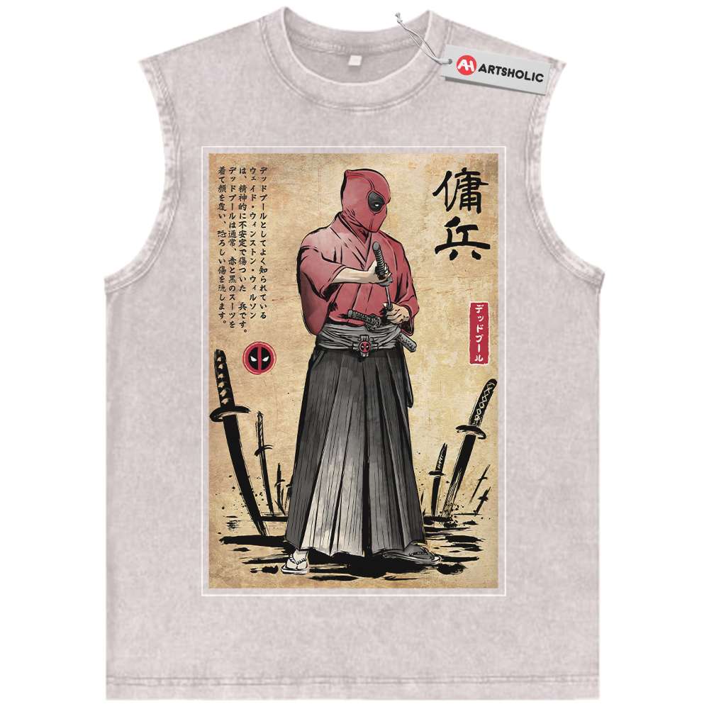 Alternative view of Deadpool Tank Top, Marvel Comics Tank Top, Vintage Tank Top