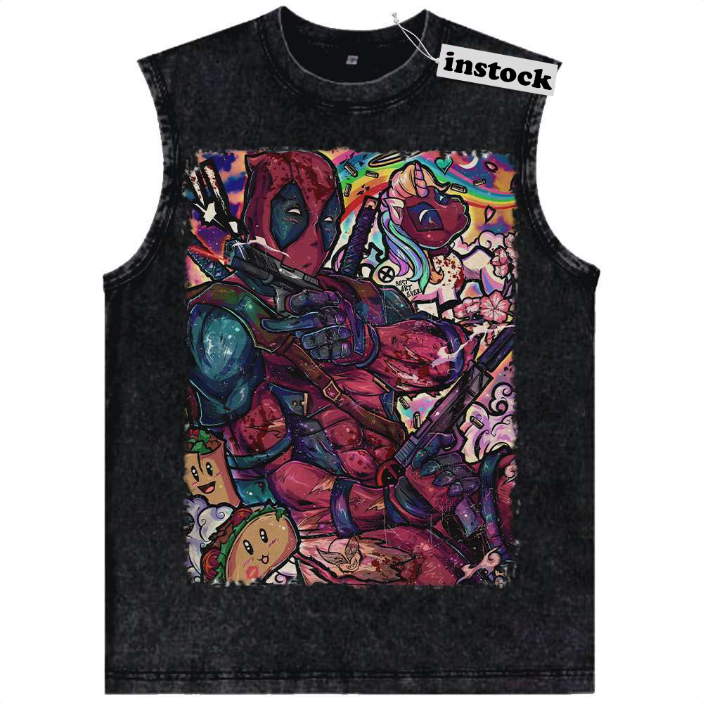 Deadpool Tank Top, Marvel Comics Tank Top, Vintage Tank Top