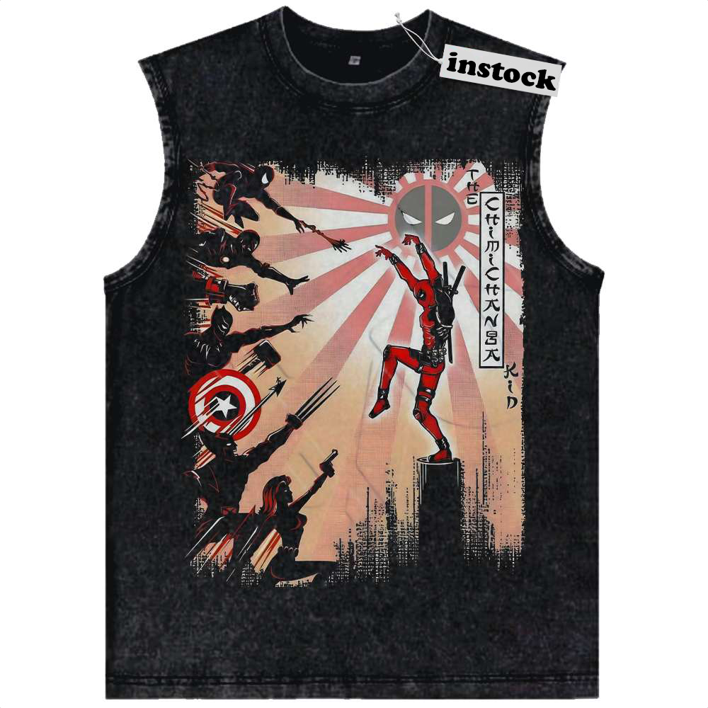 Deadpool Tank Top, Marvel Comics Tank Top, Vintage Tank Top