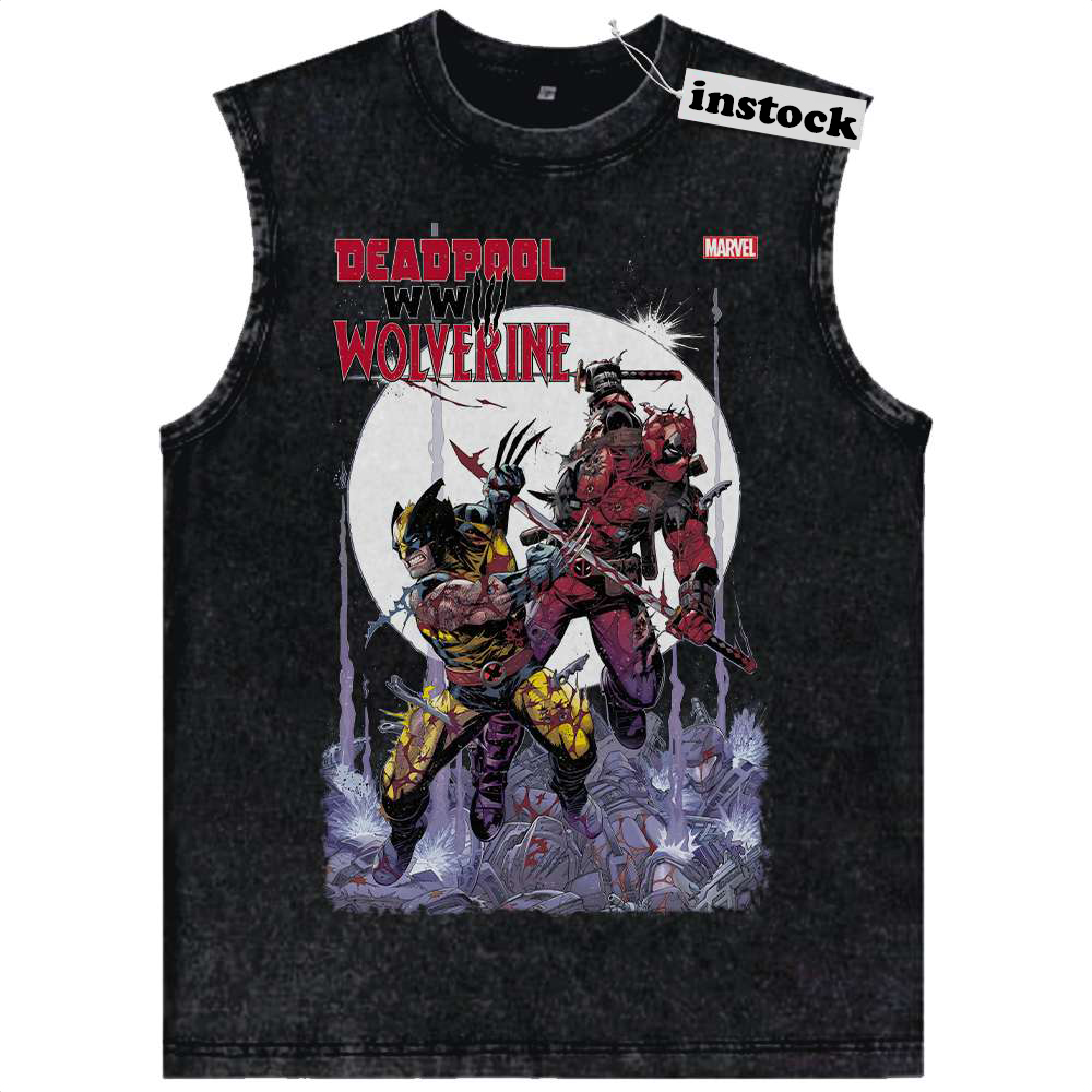 Deadpool Tank Top, Wolverine Tank Top, Marvel Comics Tank Top, Vintage Tank Top
