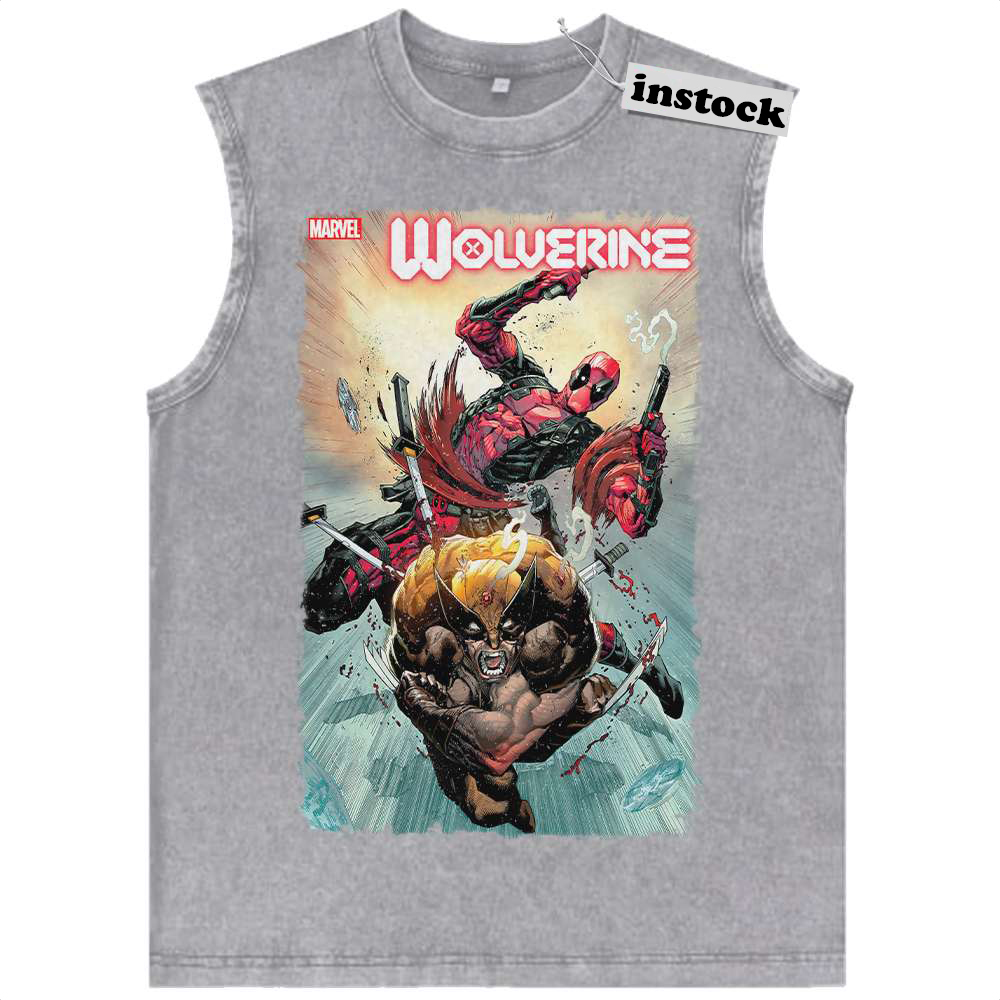 Deadpool Tank Top, Wolverine Tank Top, Marvel Comics Tank Top, Vintage Tank Top