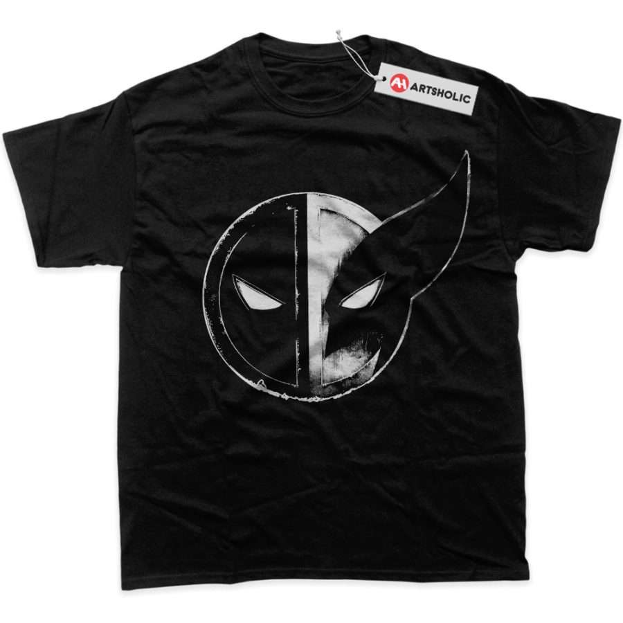 Alternative view of Deadpool vs Wolverine Shirt, Marvel Comics Shirt, Graphic T-Shirt