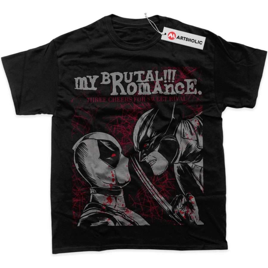 Alternative view of Deadpool vs Wolverine Shirt, Marvel Comics Shirt, Graphic Tee