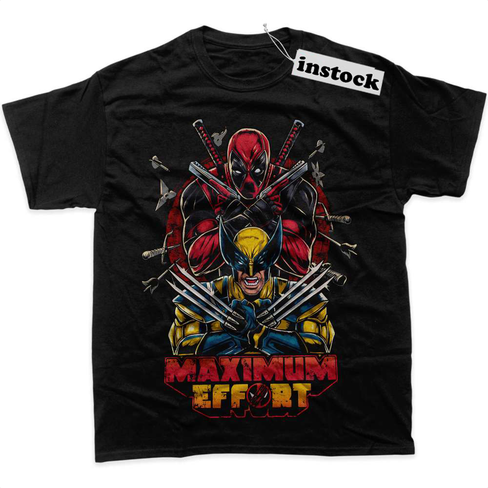 Deadpool vs Wolverine Shirt, Marvel Comics Shirt, Graphic Tee