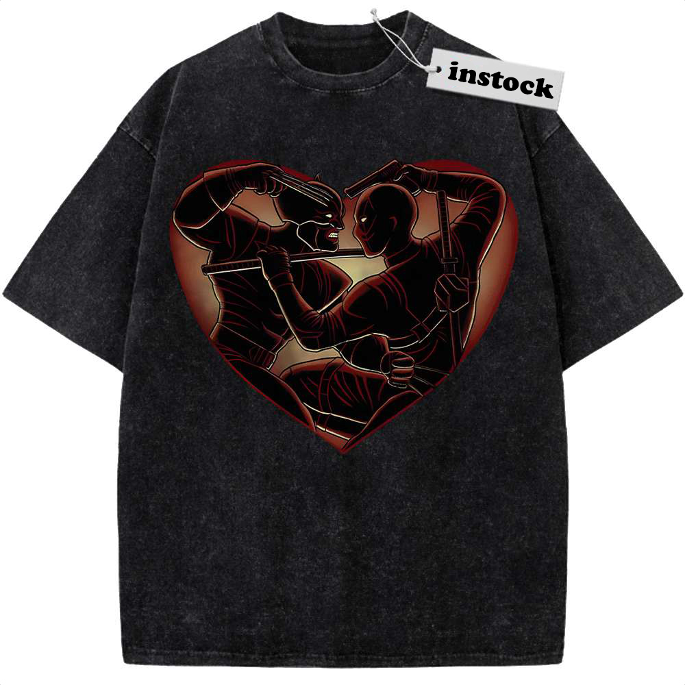 Deadpool vs Wolverine Shirt, Marvel Comics Shirt, Vintage Tee