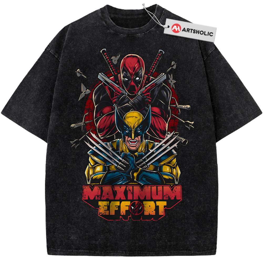 Deadpool vs Wolverine Shirt, Marvel Comics Shirt, Vintage Tee