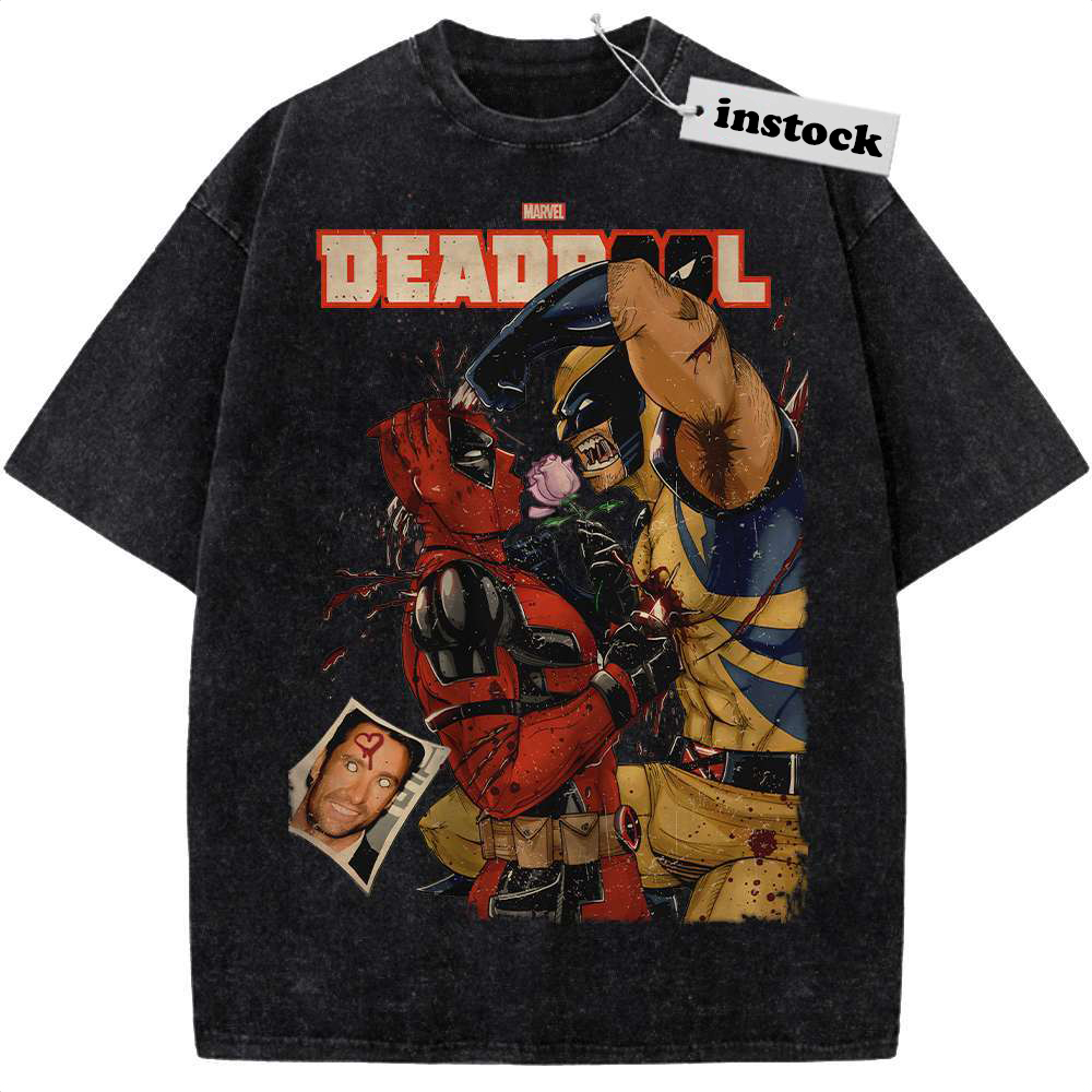 Deadpool vs Wolverine Shirt, Marvel Comics Shirt, Vintage Tee