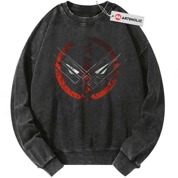 Deadpool vs Wolverine Sweatshirt, Marvel Comics Sweatshirt, Vintage Sweater