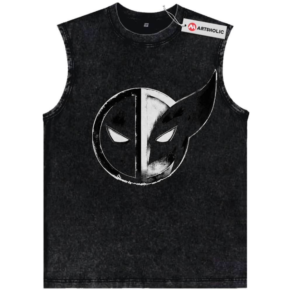 Deadpool vs Wolverine Tank Top, Marvel Comics Tank Top, Vintage Tank Top