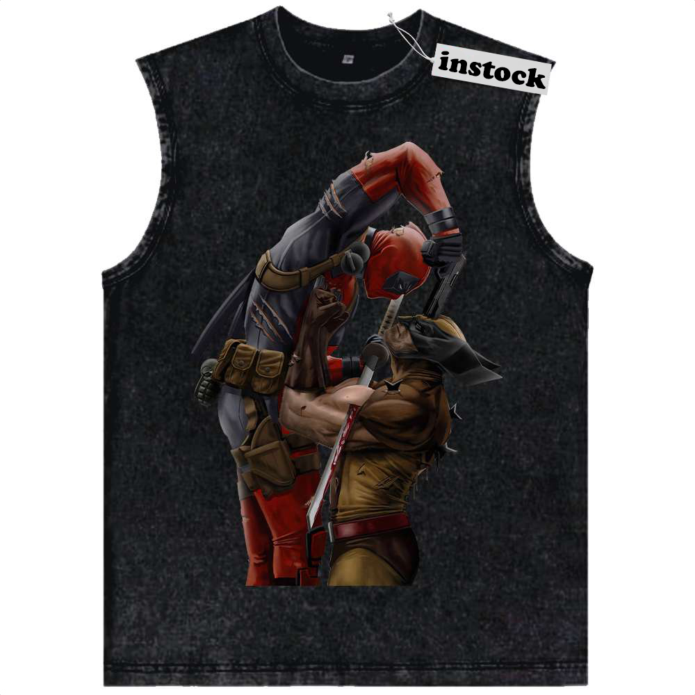 Deadpool vs Wolverine Tank Top, Marvel Comics Tank Top, Vintage Tank Top