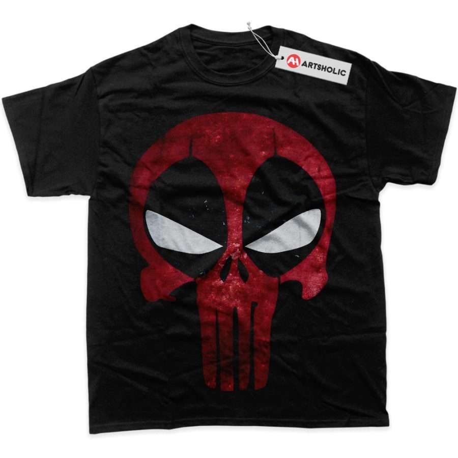 Alternative view of Deadpool x Punisher Shirt, Marvel Comics Shirt, Graphic T-Shirt
