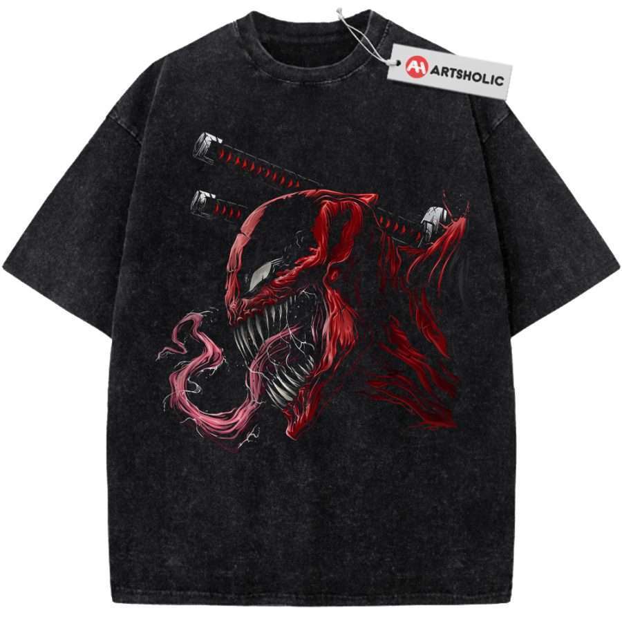 Alternative view of Deadpool x Venom Shirt, Marvel Comics Shirt, Vintage T-Shirt