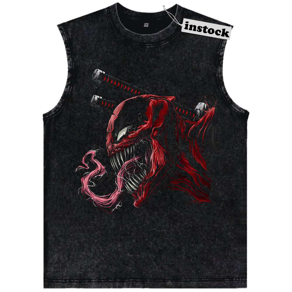 Deadpool x Venom Tank Top, Marvel Comics Tank Top, Vintage Tank Top