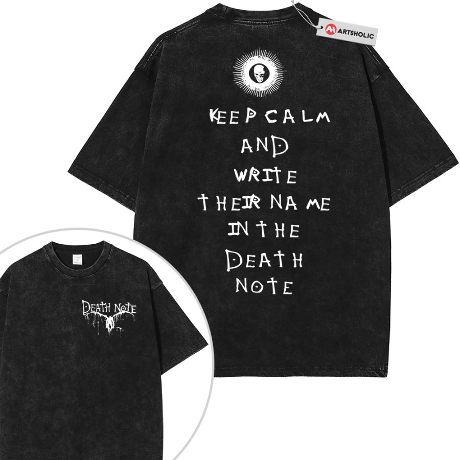 Alternative view of Death Note Shirt, Anime Shirt, Vintage T-Shirt 2-Sided