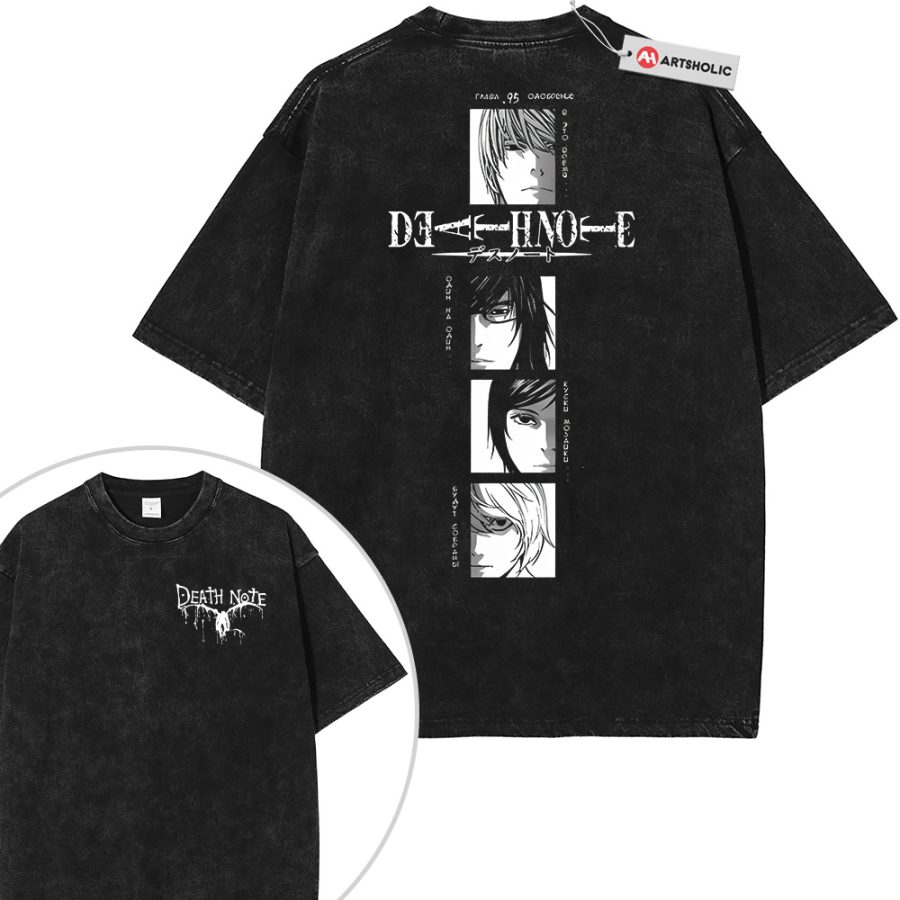 Alternative view of Death Note Shirt, Anime Shirt, Vintage T-Shirt 2-Sided