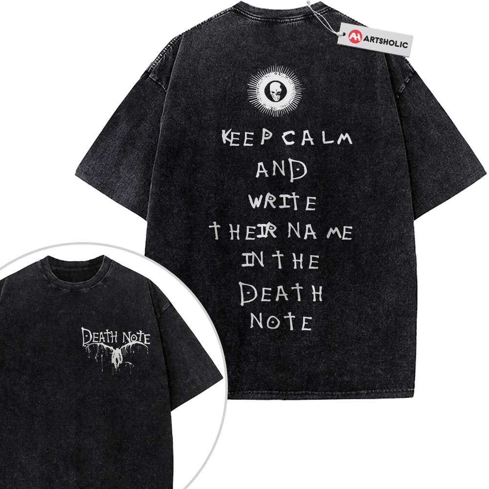 Death Note Shirt, Anime Shirt, Vintage T-Shirt 2-Sided