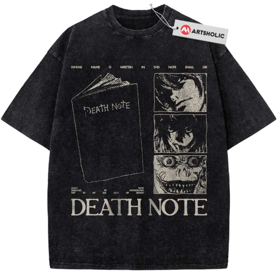 Alternative view of Death Note Shirt, Anime Shirt, Vintage Tee
