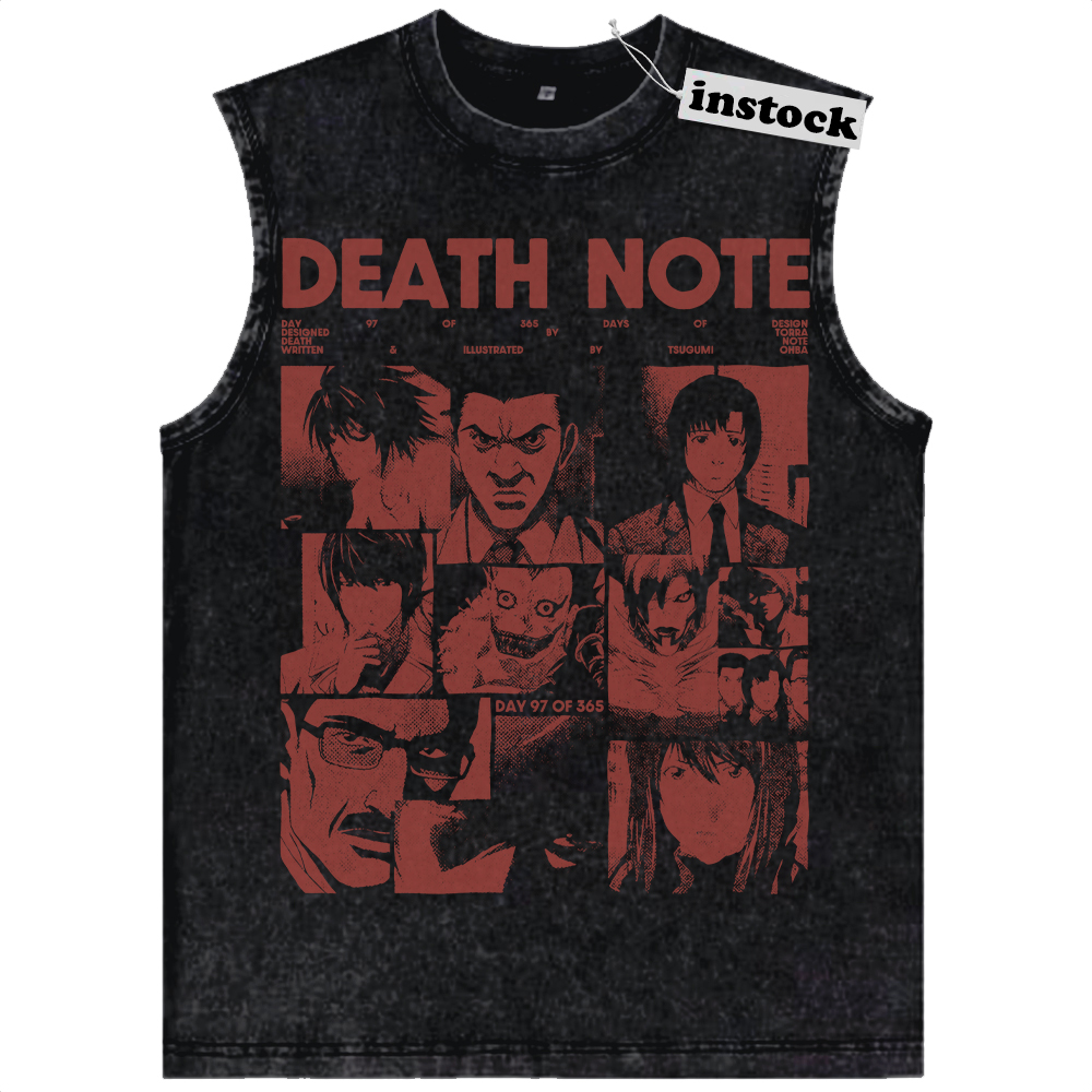 Death Note Tank Top, Anime Tank Top, Vintage Tank Top