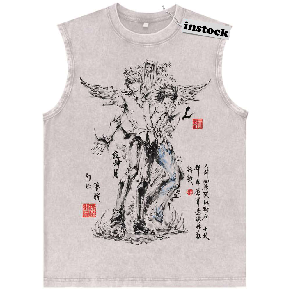 Death Note Tank Top, Anime Tank Top, Vintage Tank Top
