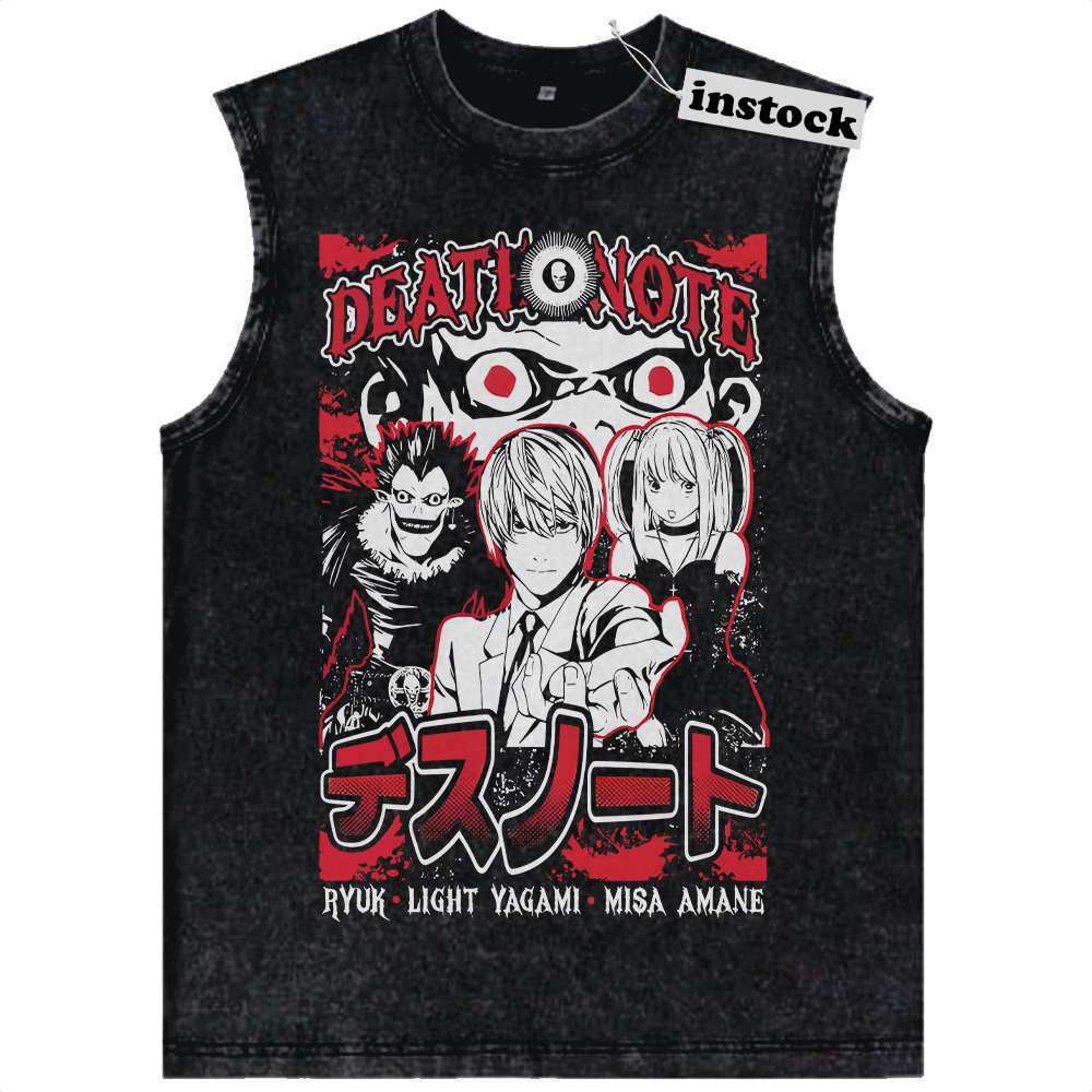 Death Note Tank Top, Anime Tank Top, Vintage Tank Top