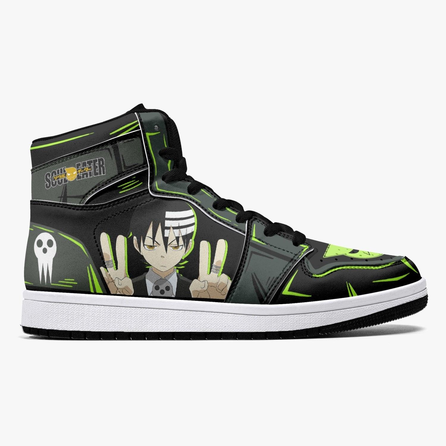 Alternative view of Death the Kid Soul Eater Custom Sneaker Mid 1 Basketball Shoes - Otaku Hall