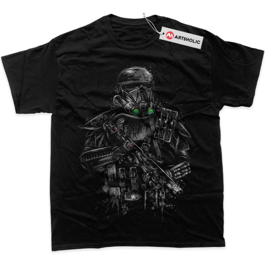 Alternative view of Death Trooper Shirt, Star Wars Shirt, Movie Graphic T-Shirt